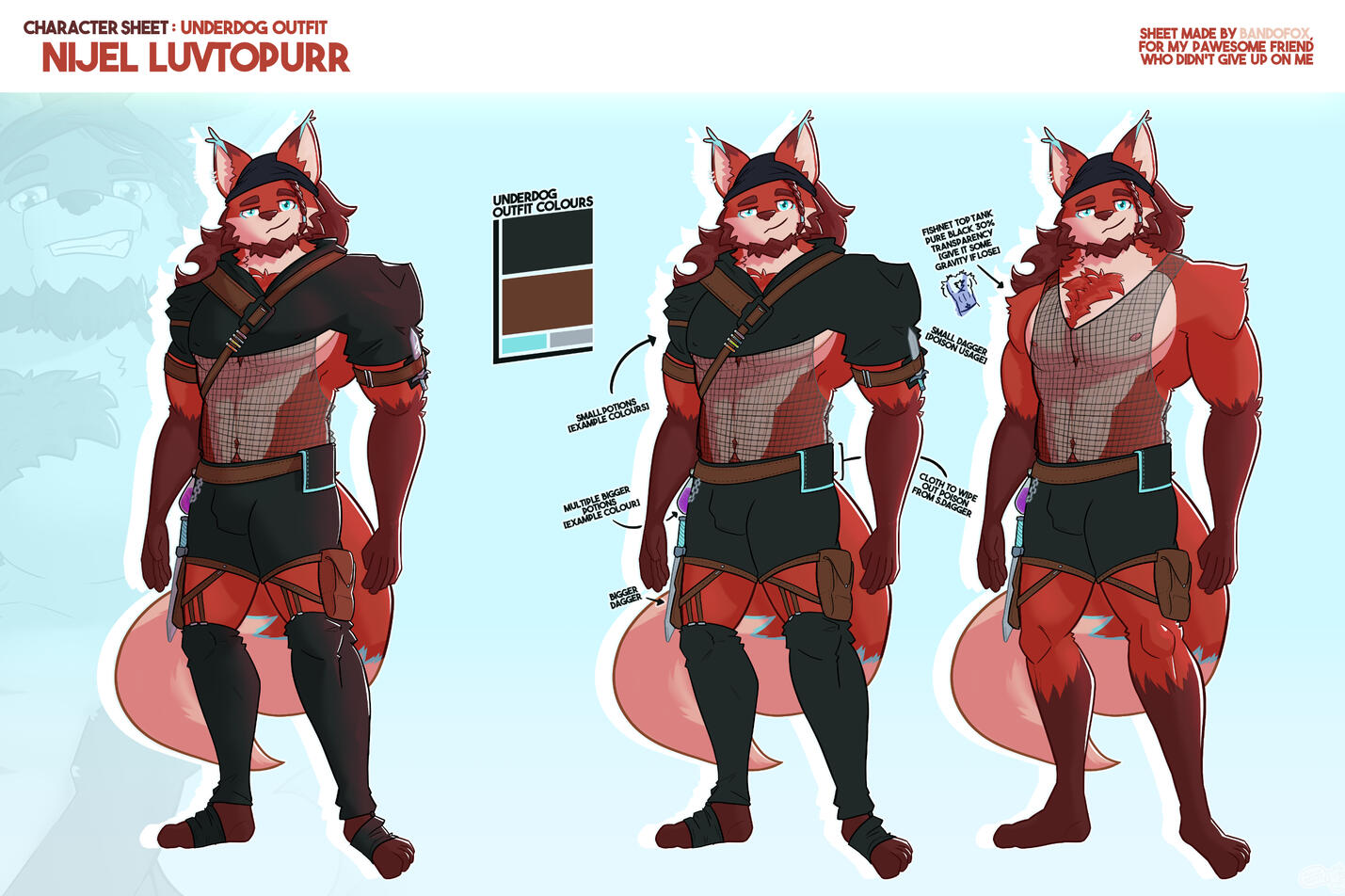 Nijel Underdog Outfit @NijelLuvtopurr